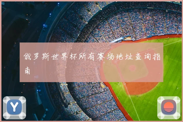 俄罗斯世界杯所有赛场地址查询指南